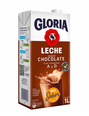 Gloria Leche Sabor Chocolate UHT Caja 946ml
