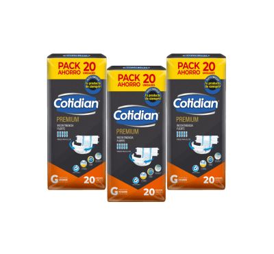 Cotidian Pañal Premium Talla G Pack 3und1