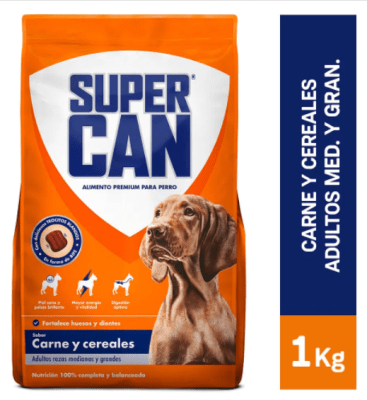 Supercan adulto Carne y Cereales 1k1