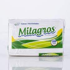 Milagros Toallas Interdoliadas Blanco X 200und1