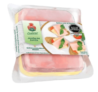 Braedt Balance Pack Mixto Jamón de Pavita + Queso Mozzarella 340gr