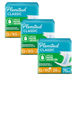 Plenitud Classic Talla G pack 3 Uni1