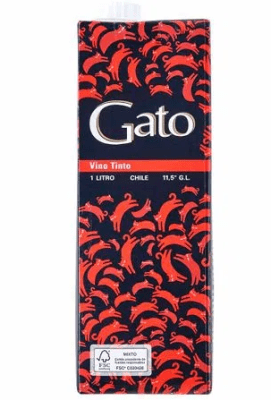 Gato Vino Tinto Caja 1lt