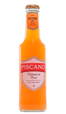 Bebida Chilcano de Pisco Piscano Naranja Botella 275ml