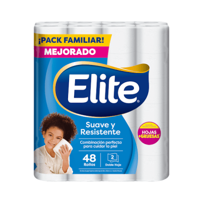 Elite Papel Higiénico Suave y Resistente Maleta 48und1