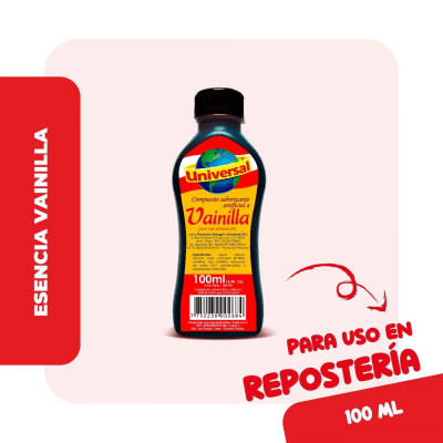 Universal Esencia de Vainilla Botella 100ml