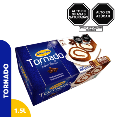 Helado Tornado vainilla 1.5lt