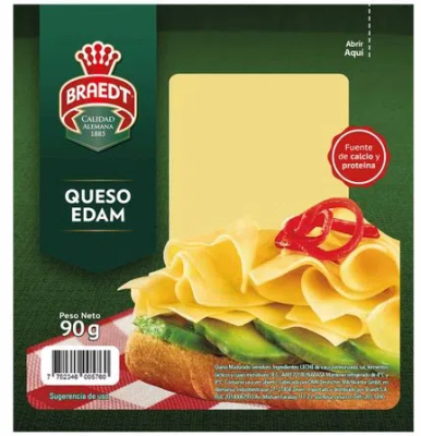 Braedt Queso Edam 90gr