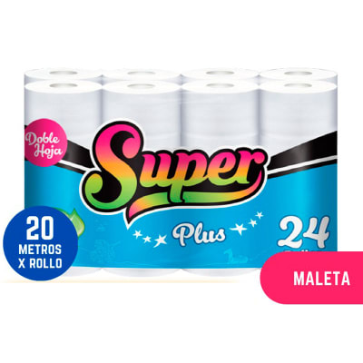 Super Papel Higiénico Plus Maleta 24und1