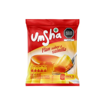 Umsha Flan Sabor Vainilla Bolsa 90gr1