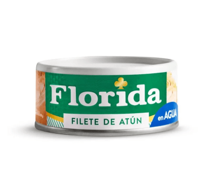Florida Filete de Atún en Agua y Sal Lata 140gr