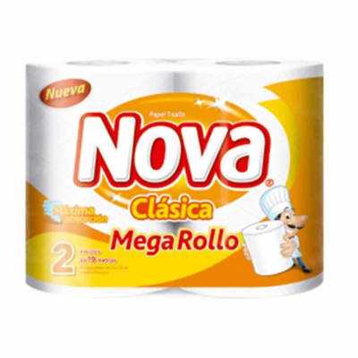 Nova Papel Toalla Clásica Rollo 2und1