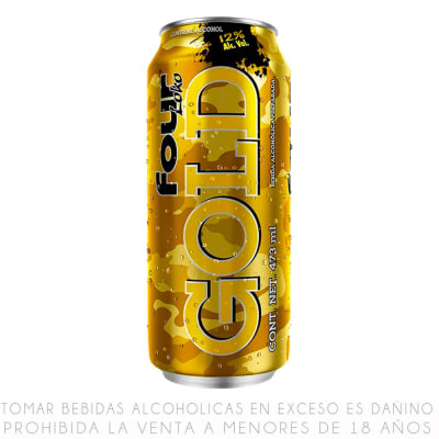 Four Loko Gold Bebida Alcohólica Sabor a Frutas Lata 473ml