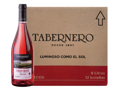 Tabernero Vino Gran Rosé Botella 750ml Caja 12und1