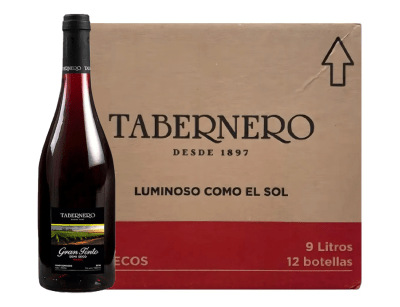 Tabernero Vino Gran Tinto Botella 750ml Caja 12und1