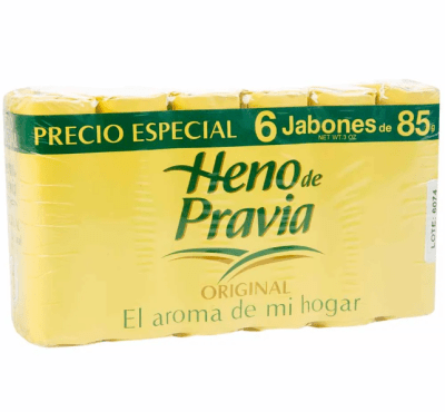 Heno de Pravia Jabón Original Barra 85gr Pack 6und1