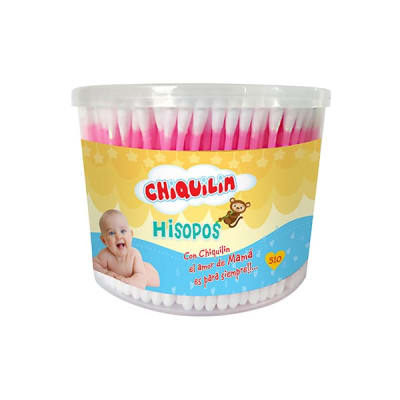 Chiquilin Hisopos de Algodón Envase 510und