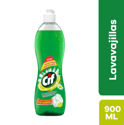 Cif Lavavajilla Líquido Limón Botella 900ml