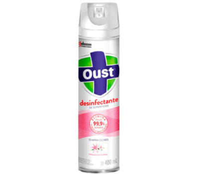 Desinfectante Oust Eliminador de Olores Floral 400ml