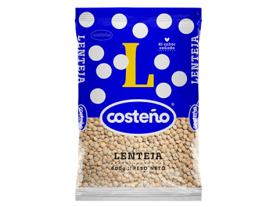 Costeño Lenteja Bolsa 500gr