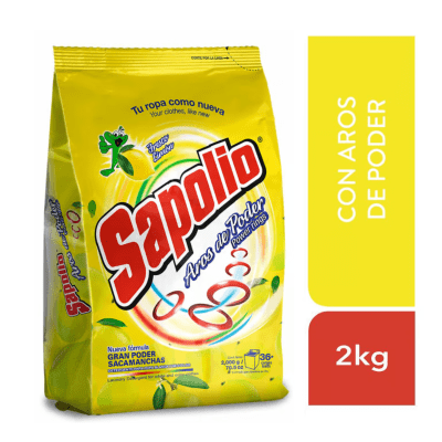Sapolio Detergente Polvo Fresco Limón Bolsa 2kg