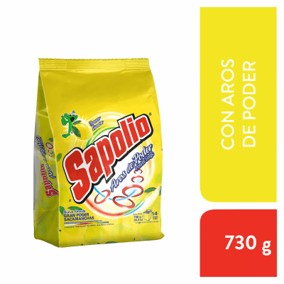 Sapolio Detergente Polvo Fresco Limón Bolsa 730gr