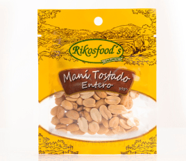 Rikosfoods Maní Tostado Entero Sobre 35gr