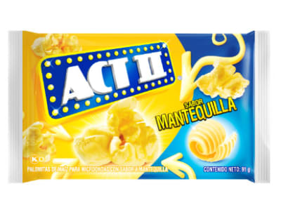 ACT II Pop Corn Sabor Mantequilla 80gr