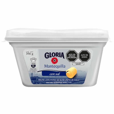 Gloria Mantequilla con Sal Pote 390gr
