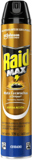 Raid Max Insecticida Mata Cucarachas y Chiripas Frasco 339gr