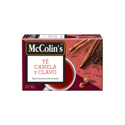 McColin's Té Canela y Clavo Filtrante Caja 25und1