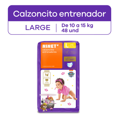 Ninet Pañal Calzoncitos Talla L Bolsa 48und