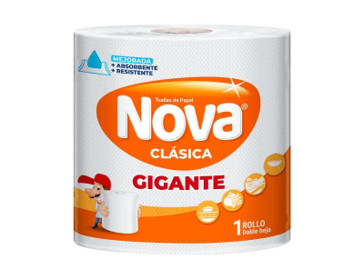 Nova Papel Toalla Clásica Gigante Rollo 70m1