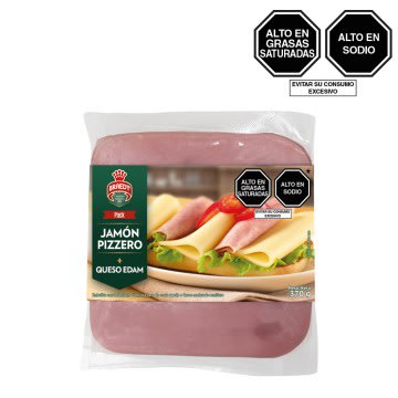 Braedt Pack Mixto Jamón Pizzero + Queso Edam 370gr