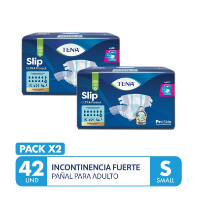 Tena Pañal Slip Ultra Protect Talla S Pack 2und1