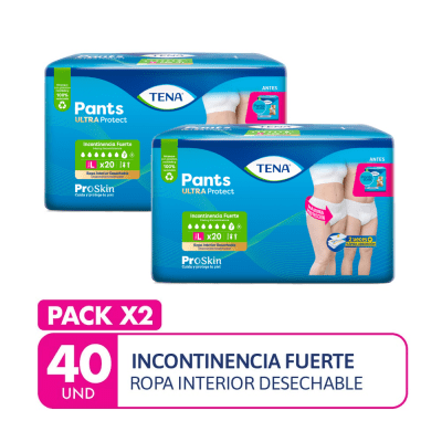 Tena Pants Ultra Protect Talla L Pack 2und1