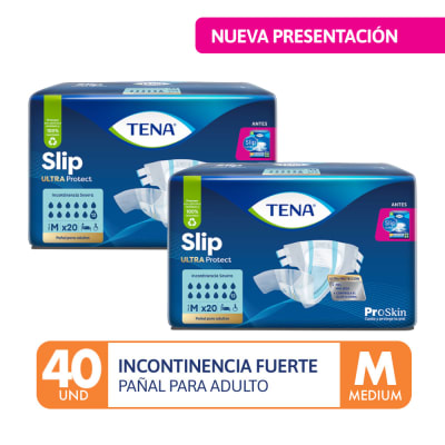 Tena Pañal Slip Ultra Protect Talla M Pack 2und