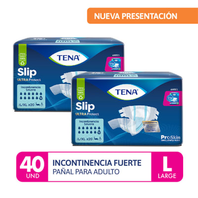 Tena Pañal Slip Ultra Protect Talla L/XL Pack 2und1