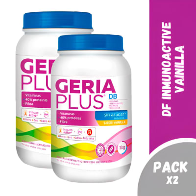 Geriaplus DB Polvo Sabor Vainilla Frasco 1kg Pack 2und