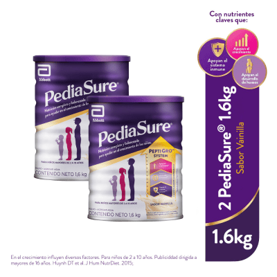 Pediasure Sabor Vainilla Lata 1.6kg Pack 2und