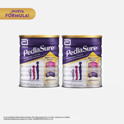 Pediasure Sabor Vainilla Lata 850gr Pack 2und