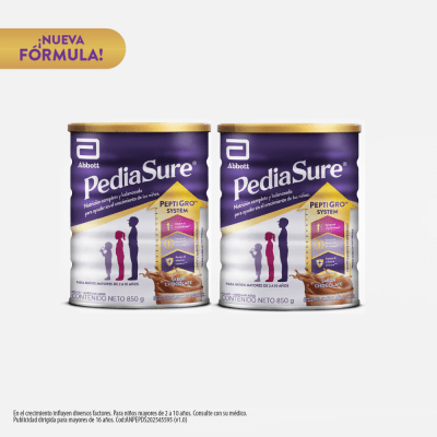 Pediasure Sabor Chocolate Lata 850gr Pack 2und