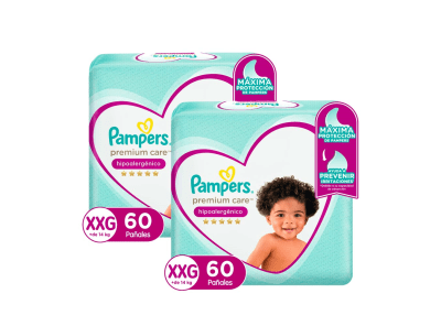 Pampers Pañal Premium Care Talla XXG Pack 2und