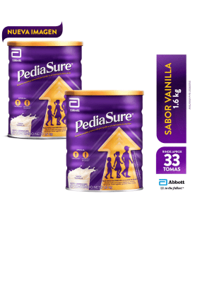 Pediasure Sabor Vainilla Lata 1.6kg Pack 2und1