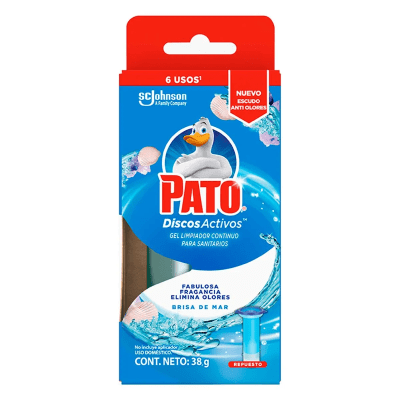 Pato Gel Discos Activos Brisa de Mar Repuesto 36ml