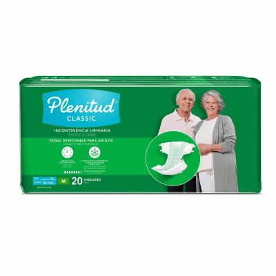 Plenitud Pañal Classic Talla M Bolsa 20und