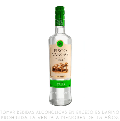 Pisco VARGAS Reserva Privada Italia Botella 750ml