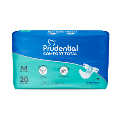 Prudential Pañal Confort Total Talla M Bolsa 20und