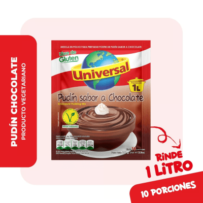 Universal Pudín Sabor Chocolate Bolsa 100gr