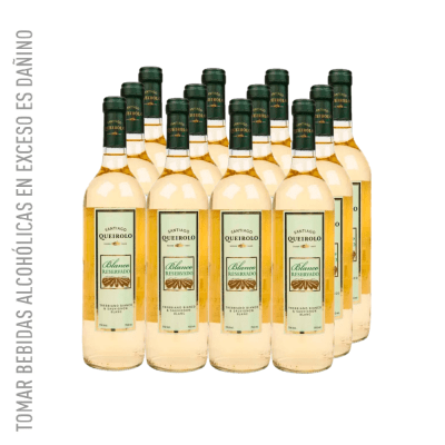 Santiago Queirolo Vino Blanco Botella 750ml Caja 12und
